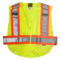 Game Workwear The 5-Point Breakaway Mesh Vest, Yellow, Size Medium I-684